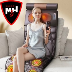 Mata masująca MHS P8 Shiatsu 20 głowic Brąz skórka