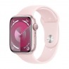 Watch Apple Watch Series 9 GPS 41mm Pink Aluminium Case with Sport Band S/M - Light Pink