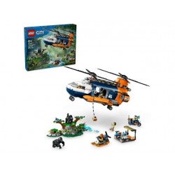 LEGO City 60437 Helikopter badaczy dżungli w bazie