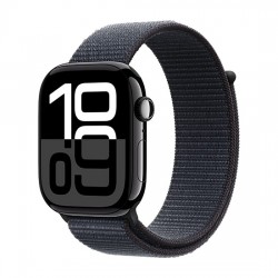 Watch Apple Watch Series 10 GPS 46mm Jet Black Aluminium Case with Sport Loop - Black