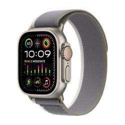 Watch Apple Watch Ultra 2 (2023) LTE 49mm Natural Titanium Case with Trail Loop M/L - Green/Grey