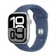 Watch Apple Watch Series 10 GPS 46mm Silver Aluminium Case with Sport Band S/M - Denim