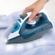 Żelazko parowe Black+Decker BXIR2200E 2200W | uderzenie pary 120 g/min | biało-niebieski