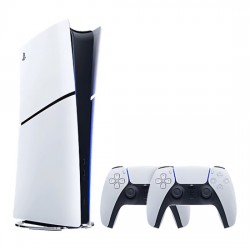 Sony PlayStation 5 Slim Digital Edition 825GB with 2 Dualsense Controller - White