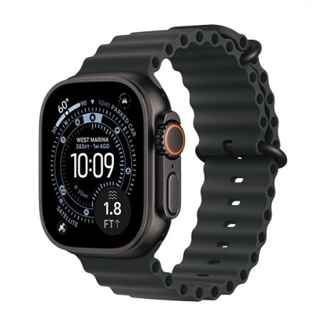 Watch Apple Watch Ultra 3 (2025) 5G 49mm Black Titanium Case with Ocean Band - Black