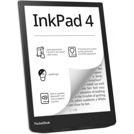 Czytnik E-booków PocketBook InkPad 4 743 7,8" 32GB Wi-Fi Stardust Silver