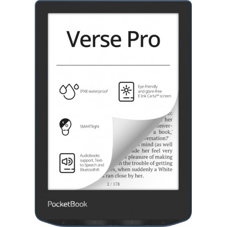Czytnik E-booków PocketBook Verse Pro 634 6" 16GB Wi-Fi Azure Blue