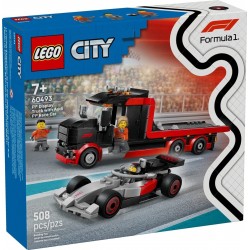 LEGO City 60493 - Ciężarówka F1 z bolidem Audi F1