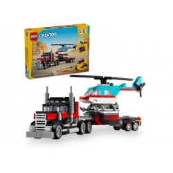 LEGO Creator 3w1 31146 - Ciężarówka z platformą i helikopterem