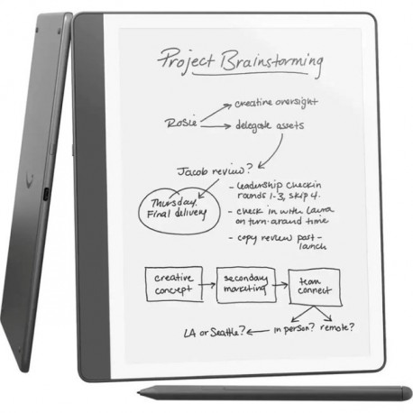 Czytnik e-booków New Kindle Scribe - 2024 release 10.2” glare-free 16GB Wi-Fi (Without Lockscreen Ads) with Premium Pen Tungsten