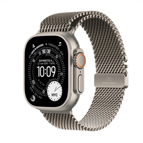 Watch Apple Watch Ultra 3 (2025) 5G 49mm Natural Titanium Case with Natural Titanium Milanese Loop M - Natural