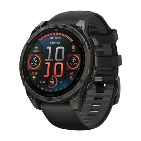 Watch Garmin Fenix 8 GPS 47mm Silicon Black Band - Black
