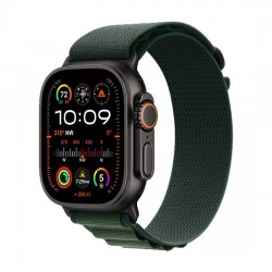 Watch Apple Watch Ultra 2 (2024) LTE 49mm Black Titanium Case with Alpine Loop M - Dark Green