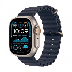 Watch Apple Watch Ultra 2 LTE (2024) 49mm Black Titanium Case with Trail Loop M/L - Navy