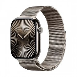 Watch Apple Watch Series 10 GPS + Cellular 46mm Natural Titanium Case with Sport Loop S/M - Natural Milanese