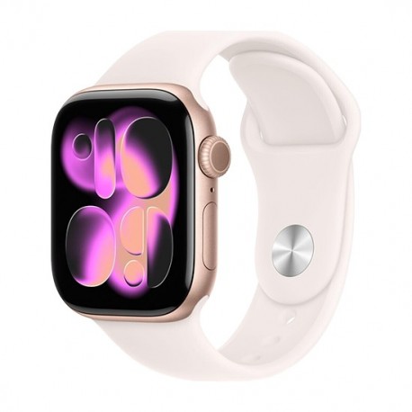 Watch Apple Watch Series 11 (2025) GPS 42mm Rose Gold Aluminium Case with Sport Band M/L - Light Blush