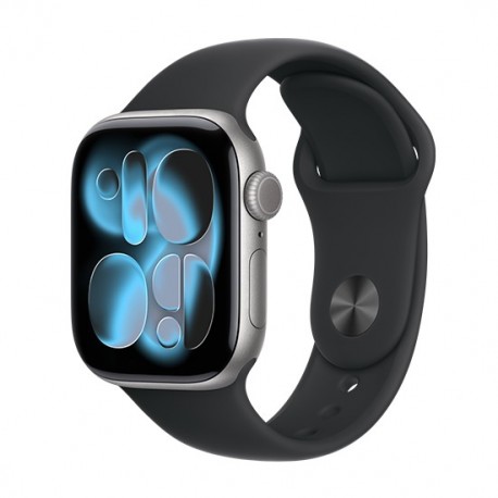 Watch Apple Watch Series 11 (2025) GPS 42mm Space Grey Aluminium Case with Sport Band S/M - Black