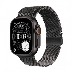 Watch Apple Watch Ultra 3 (2025) 5G 49mm Black Titanium Case with Black Titanium Milanese Loop M - Black