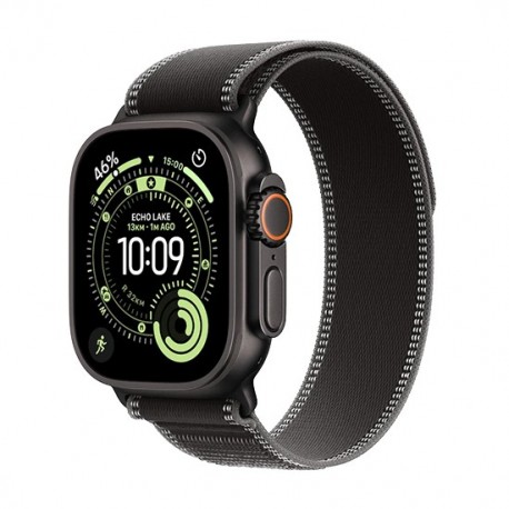 Watch Apple Watch Ultra 3 (2025) 5G 49mm Black Titanium Case with Trail Loop S/M - Black/Charcoal
