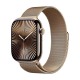 Watch Apple Watch Series 10 GPS + Cellular 46mm Titanium Gold Case with Sport Loop S/M - Gold Milanese