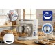 ELDOM ROBOT PLANETARNY WRK1300 DULCE, 1300W, 5L , TRY KOŃCÓWKI DO UBUJANIA, MISZANIA, UGNIATANIW, WYJMOWANA METALOWA MISA