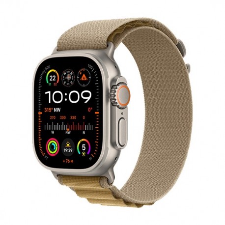 Watch Apple Watch Ultra 2 (2024) LTE 49mm Natural Titanium Case with Alpine Loop M - Tan