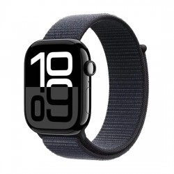 Watch Apple Watch Series 10 GPS + Cellular 46mm Jet Black Aluminium Case with Sport Loop - Black