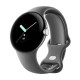 Watch Google Pixel Watch LTE 41mm Polished Silver Case with Sport Band - Charcoal