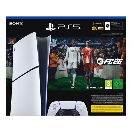 Konsola Sony PlayStation 5 Digital 825GB + EA Sports FC26