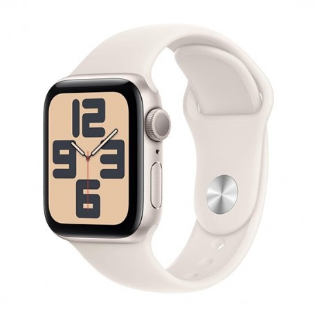 Watch Apple Watch SE2 (2024) GPS 40mm Starlight Aluminium Case with Sport Band S/M - Starlight