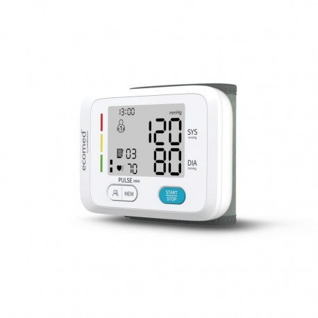 Ciśnieniomierz nadgarstkowy Ecomed by Medisana BW-83E do 2 użytkowników | obliczanie średniej | ekran 49 x 36 mm