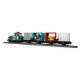 LEGO City 60509 - Portowy pociąg towarowy, dźwig i ciężarówka