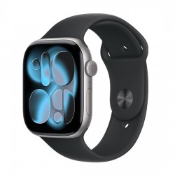 Watch Apple Watch Series 11 (2025) LTE 46mm Space Grey Aluminium Case with Black Sport Band M/L - Black