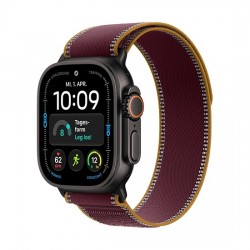 Watch Apple Watch Ultra 4 (2026) 5G 49mm Black Titanium Case with Burgundy Trail Loop M/L - Burgundy