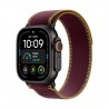 Watch Apple Watch Ultra 4 (2026) 5G 49mm Black Titanium Case with Burgundy Trail Loop M/L - Burgundy