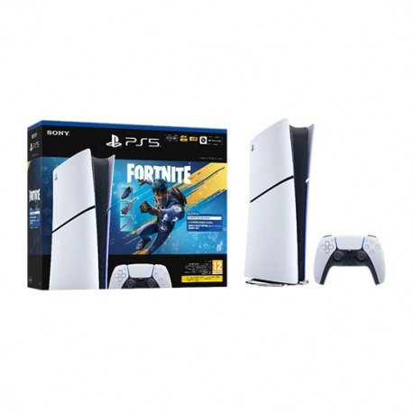 Sony PlayStation 5 Slim Digital Edition 825GB + Fortnite: Flowering Chaos - White