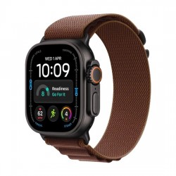 Watch Apple Watch Ultra 4 (2026) 5G 49mm Black Titanium Case with Burgundy Alpine Loop M - Black