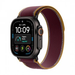 Watch Apple Watch Ultra 4 (2026) 5G 49mm Black Titanium Case with Trail Loop Burgundy - Titanium Black