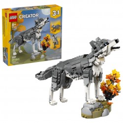 LEGO Creator 3w1 31393 - Leśne zwierzęta: Wilk szary