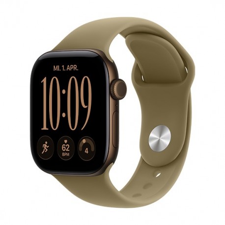 Watch Apple Watch Series 12 (2026) GPS 42mm Dark Bronze Aluminium Case with Olive Sport Band S/M - Dark Bronze