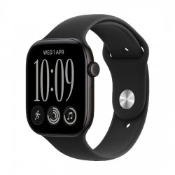 Watch Apple Watch Series 12 (2026) GPS 46mm Black Aluminium Case with Black Sport Band M/L - Black
